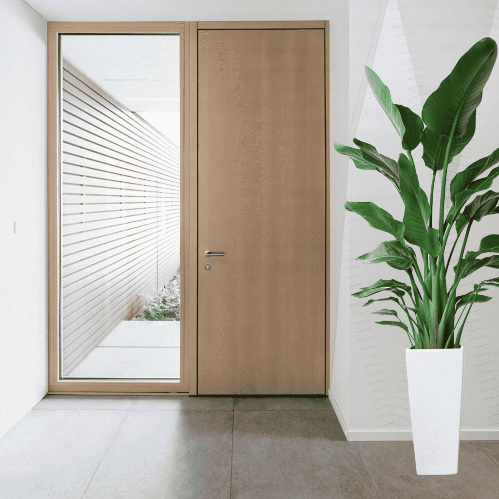 Installation de porte d'entrée sur mesure design