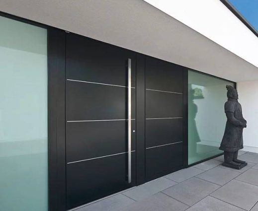 Porte d'entrée PVC aluminium